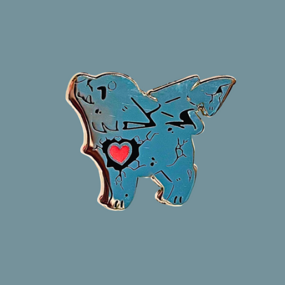 Gargoyle Pin (Glow-in-the-Dark Heart) • STRAYSAINT COLLAB