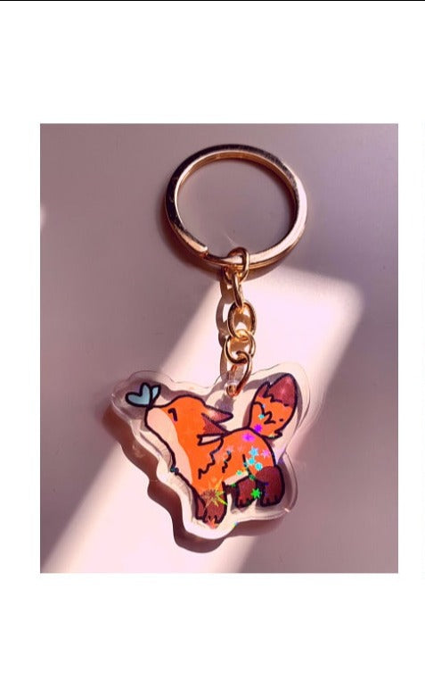 Good Boi Keychains: Mr. Fox, Death, and Husky - iikoshop