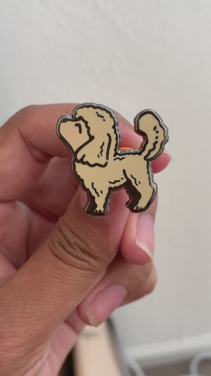 Apricot Poodle Pin • NO RESTOCK