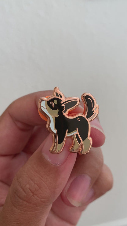 Tricolor Chihuahua Pin