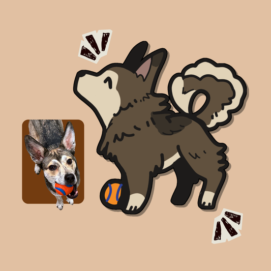 Custom Digital Good Boi Illustration (YCH)