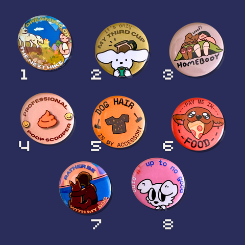 Dog Days Buttons