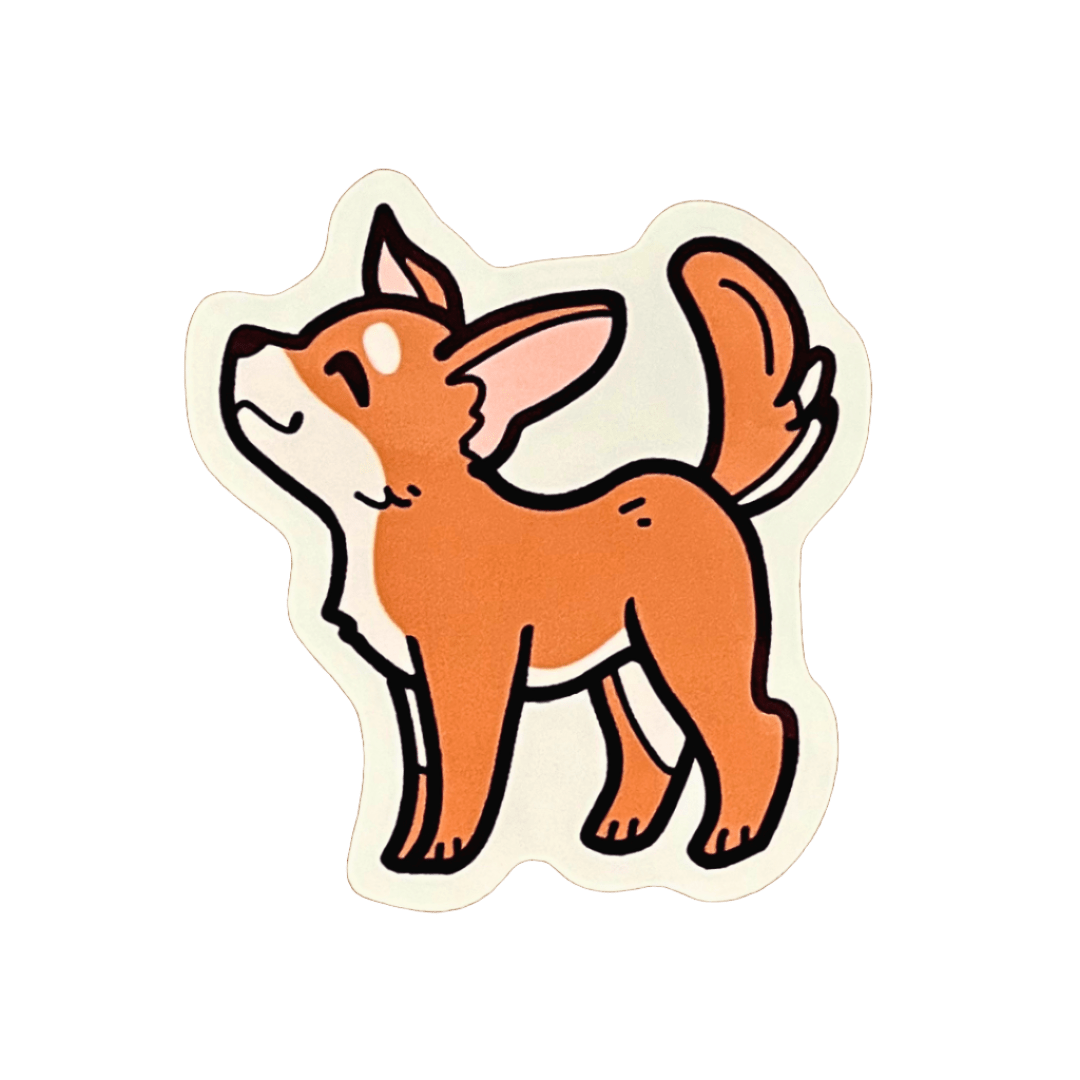 Tan Chihuahua Sticker - iikoshop - Sticker